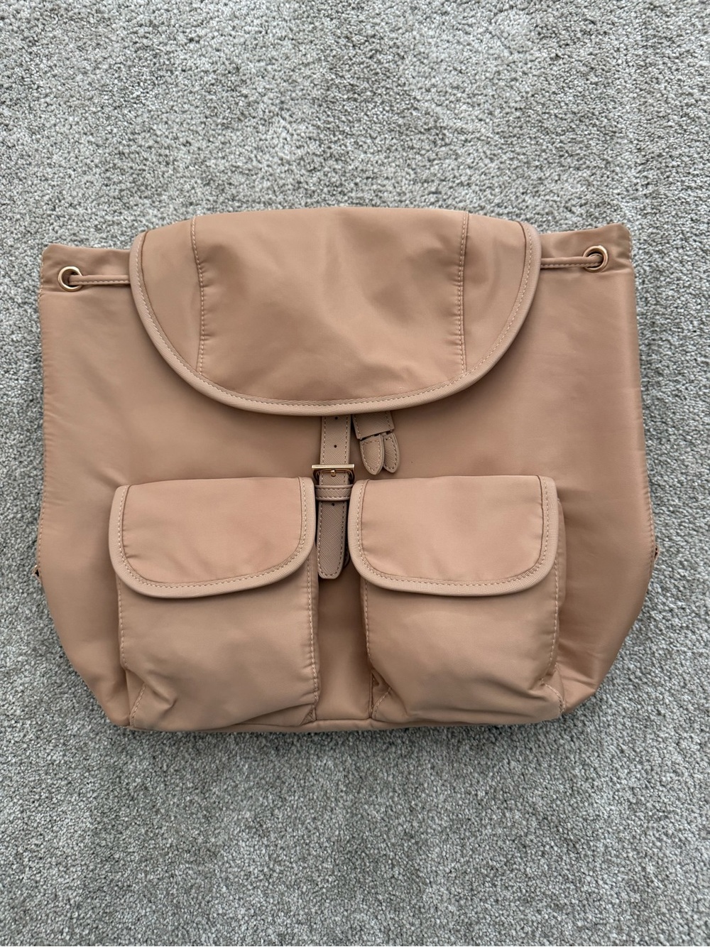 Year of Ours YOS x FFF backpack NWT taupe color. Travel size or day pack.